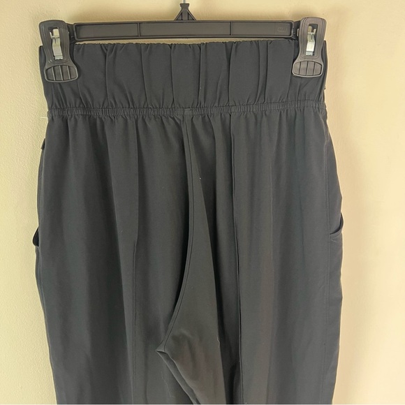 Lululemon Black Noir High Rise Tie Waist Wide Leg Pants Pant, Size 6 - Picture 8 of 10